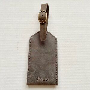 Pegai Leather luggage tag